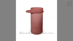 Напольная раковина с пьедесталом Jenna из красного бетона Concrete Red РОССИЯ 126763171 для ванной комнаты_1