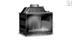 Каминная топка на дровах  Kawmet W17 14 kW Dekor из чугуна_2