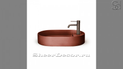 Накладная раковина Margo M27 из медного бетона Concrete Copper РОССИЯ 1008491127 для ванной комнаты_1