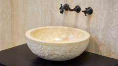 Мраморная раковина Bowl из желтого камня Galala Yellow ИНДОНЕЗИЯ 637096811 для ванной комнаты_5