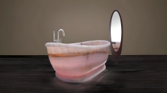 Эксклюзивная ванна Sandra из розового оникса Pink Onyx 068461151_1