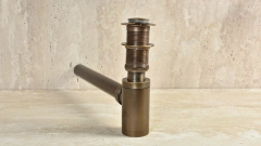 Врезной сифон Siris из латуни бронзового цвета Brass с античной фактурой 652400461_5