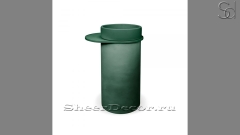 Напольная раковина с пьедесталом Jenna из зеленого бетона Concrete Green РОССИЯ 126762171 для ванной комнаты_1