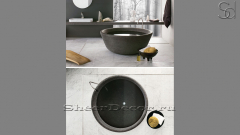 Гранитная ванна Bowl из серого камня Marengo 637017051_1