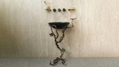 Кованая подставка для раковины Edera из металла Gold 686402221_1