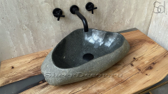Мойка в ванную Piedra M242 из речного камня  Gris ИНДОНЕЗИЯ 00504511242_2