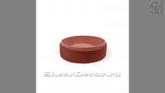 Накладная раковина Kale M16 из красного бетона Concrete Red РОССИЯ 0197631116 для ванной комнаты_1