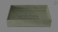 Зеленая раковина Nina из архитектурного архитектурного Concrete Green РОССИЯ 021762911 для ванной комнаты_1