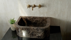 Каменная курна  Kadi из коричневого мрамора Emperador Dark ИСПАНИЯ 426042121_1