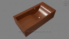Дизайнерская ванна Cella M17 из венге Wenge 7384351517 прямоугольной формы_1