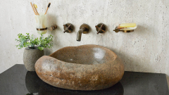 Мойка в ванную Piedra M56 из речного камня  Rosa ИНДОНЕЗИЯ 0054241156_1