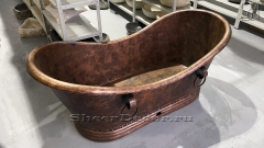 Элитная ванна Sandra M21 из меди Copper 0682008521 производство ИНДОНЕЗИЯ_2