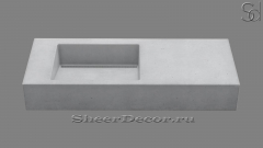 Накладная раковина Frozen M3 из серого бетона Grey C4 РОССИЯ 022343913 для ванной комнаты_1