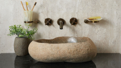 Мойка в ванную Piedra M429 из речного камня  Gris ИНДОНЕЗИЯ 00504511429_1
