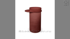 Напольная раковина с пьедесталом Jenna из медного бетона Concrete Copper РОССИЯ 126849171 для ванной комнаты_2