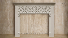 Мраморный портал белого цвета для отделки камина Idan из натурального камня Bianco Extra 357111901_2