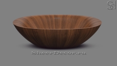 Дизайнерская ванна Anna M11 из ореха Nussbaum 0174341511 овальной формы_1