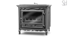 Топка для камина дровяная Kawmet P2 Gray из чугуна _1