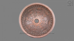 Кованая раковина Sfera M26 из листовой меди Copper ИНДОНЕЗИЯ 0012004126 для ванной комнаты_1