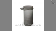 Напольная раковина с пьедесталом Jenna из серого бетона Concrete Graphite РОССИЯ 126357171 для ванной комнаты_1