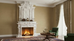 Мраморный портал для отделки камина Maril из натурального камня Bianco Extra 513111901_1 Каменный портал белого цвета для облицовки камина Maril из мрамора Bianco Extra 513111901_1