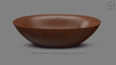 Оригинальная ванна Anna M11 из натурального дерева Wenge 0174351511 коричневого цвета_1