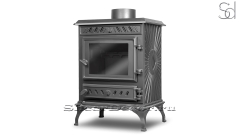 Каминная топка на дровах  Kawmet P3 Gray из чугуна_1