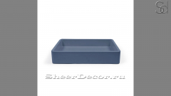Синяя раковина Cindy из архитектурного бетона Concrete Blue РОССИЯ 344476111 для ванной комнаты_1