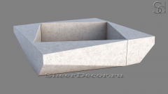 Скамейка Lonero Standard из декоративного бетона White C1 белый 126761931_1