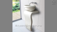 Мраморный пьедестал – ножка для раковины Stan из камня Crystal White 193072121_1