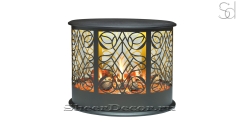 Электротопка для камина Dimplex Volterra Black из сплава металла_1