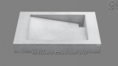 Серая раковина Trier M2 из архитектурного бетона Grey РОССИЯ 024000912 для ванной комнаты_1
