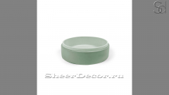 Зеленая раковина Kale M16 из архитектурного бетона Concrete Menthol РОССИЯ 0198101116 для ванной комнаты_1