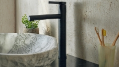 Врезной смеситель для раковины Jemi Pullout с матовой фактурой из латуни сорта Black Brass ИНДИЯ 401401008_1