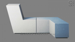 Скамейка Baudo Standard из архитектурного бетона White C1 белый 127761931_1