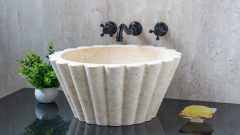 Каменная курна  Karla из бежевого мрамора Galala Beige ИНДОНЕЗИЯ 438094121_1