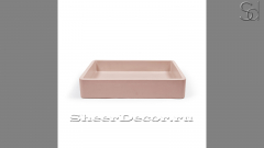 Розовая раковина Cindy из архитектурного бетона Concrete Coral РОССИЯ 344821111 для ванной комнаты_1