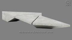 Скамейка Bagnese Standard из декоративного бетона Grey C6 серый 128344931_1