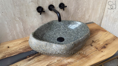 Мойка в ванную Piedra M249 из речного камня  Gris ИНДОНЕЗИЯ 00504511249_2