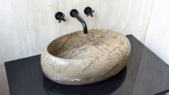 Мраморная раковина Devi из коричневого камня Sequoia green ИТАЛИЯ 284819111 для ванной комнаты_5