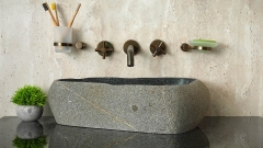 Мойка в ванную Piedra M517 из речного камня  Gris ИНДОНЕЗИЯ 00504511517_1