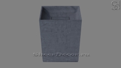 Напольная раковина с пьедесталом Leslie из серого бетона Concrete Graphite РОССИЯ 130357171 для ванной комнаты_1