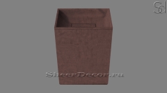 Напольная раковина с пьедесталом Leslie из красного бетона Concrete Red РОССИЯ 130763971 для ванной комнаты_1