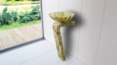 Каменный пьдестал – ножка для раковины Strip из зеленого оникса Green Onyx 793033121_5