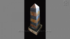 Каменный фонтан Estrato Vetta из черного гранита Grey Pearl 0341695417_1