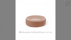 Накладная раковина Kale M16 из розового бетона Concrete Coral РОССИЯ 0198211116 для ванной комнаты_1
