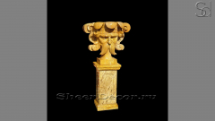 Гранитная вазон Lavan из камня Kashmir Gold желтая_1