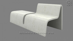 Скамейка Baronta Classic из декоративного бетона White C1 белый 130761932_1