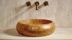 Деревянная раковина Ronda из натурального бамбука Golden Bamboo ИНДОНЕЗИЯ 003600011 для ванной комнаты_4