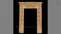 Мраморный дверной портал Portale Rosa из камня Silvia Oro в сборе _1